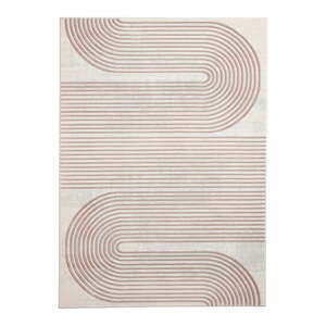 Rózsaszín-világosszürke szőnyeg 160x220 cm Apollo – Think Rugs