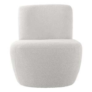 Fehér buklé fotel Ada – Leitmotiv