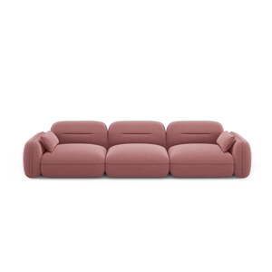 Rózsaszín bársony kanapé 320 cm Audrey – Interieurs 86