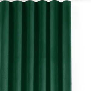 Zöld bársony dimout (semi-opac) függöny 265x225 cm Velto – Filumi