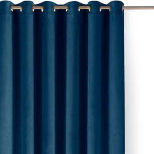 Kék bársony dimout (semi-opac) függöny 140x175 cm Velto – Filumi