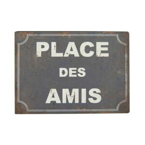 Fém falitábla 21x15 cm Place des Amis – Antic Line