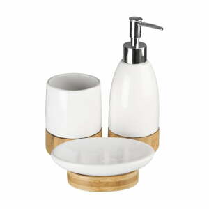 Fehér kő fürdőszobai kiegészítő szett Earth – Premier Housewares