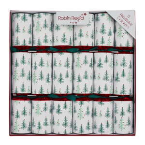 Karácsonyi cracker szett 12 db-os Green Pine Tree – Robin Reed