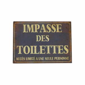 Falitábla 21x15 cm Impasse Des Toilettes – Antic Line